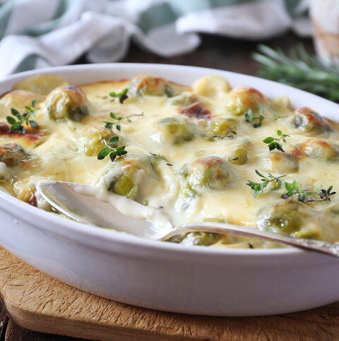 Brussels Sprouts Au Gratin