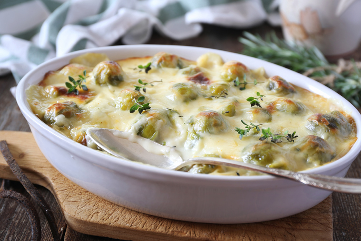 Brussels Sprouts Au Gratin